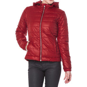 Pepe Jeans dámská tmavě červená bunda Paddy s kapucí - L (255)